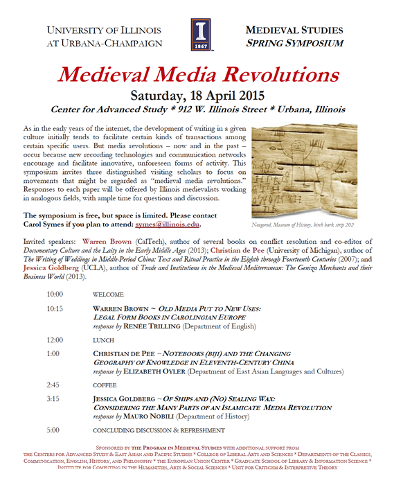Medieval Media Revolutions Cover