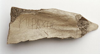 runic inscription on bone