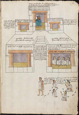 Codex Mendoza, fol. 68r (Paris, BnF MSS mexicain 396)