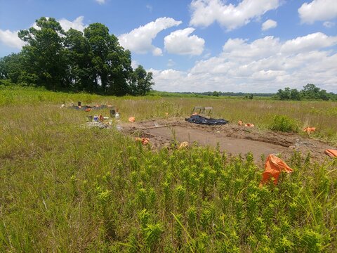 Two structure excavations at the Carson site in northwest Mississippi