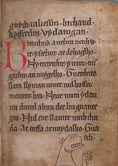Page from the Black Book of Carmarthen