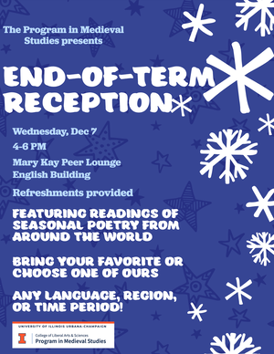Winter poetry poster